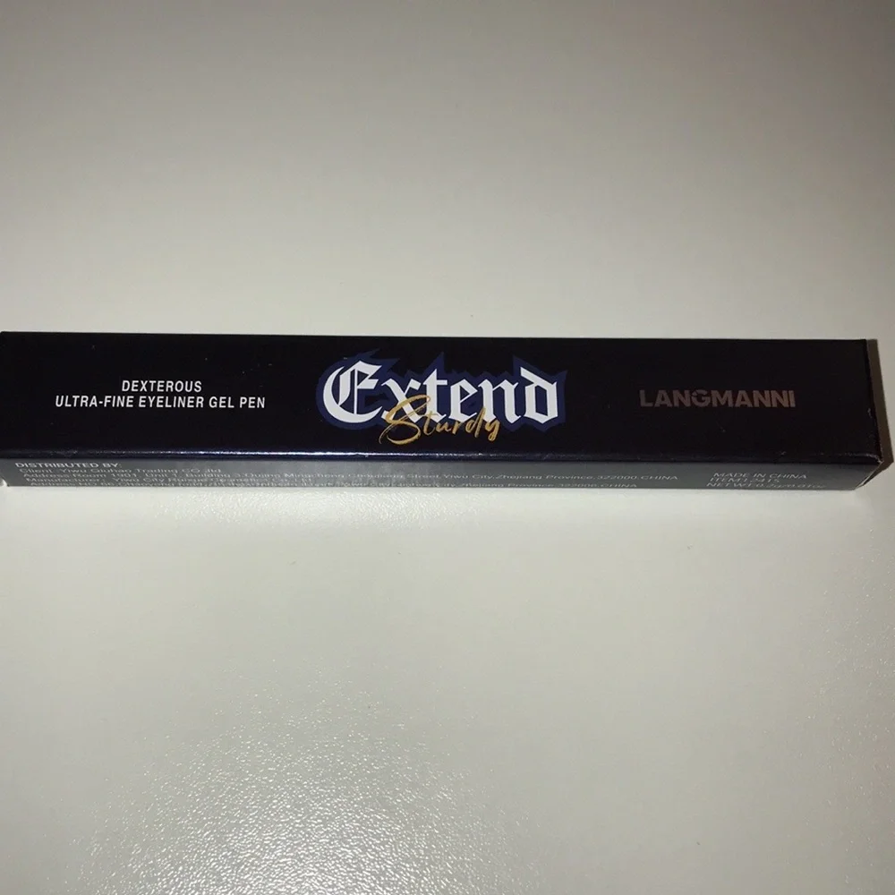 Langmanni extend sturdy dexterous ultra fine eyeliner gel pen NEW shade 08 blue